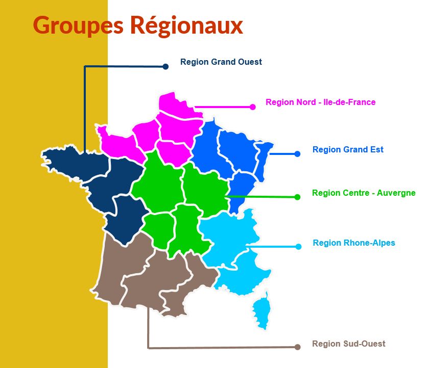 Cartes des groupes régionaux