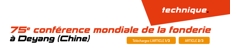 75e conférence mondiale de la fonderie à Deyang (Chine)