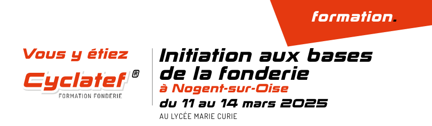 Initiation aux bases de la fonderie